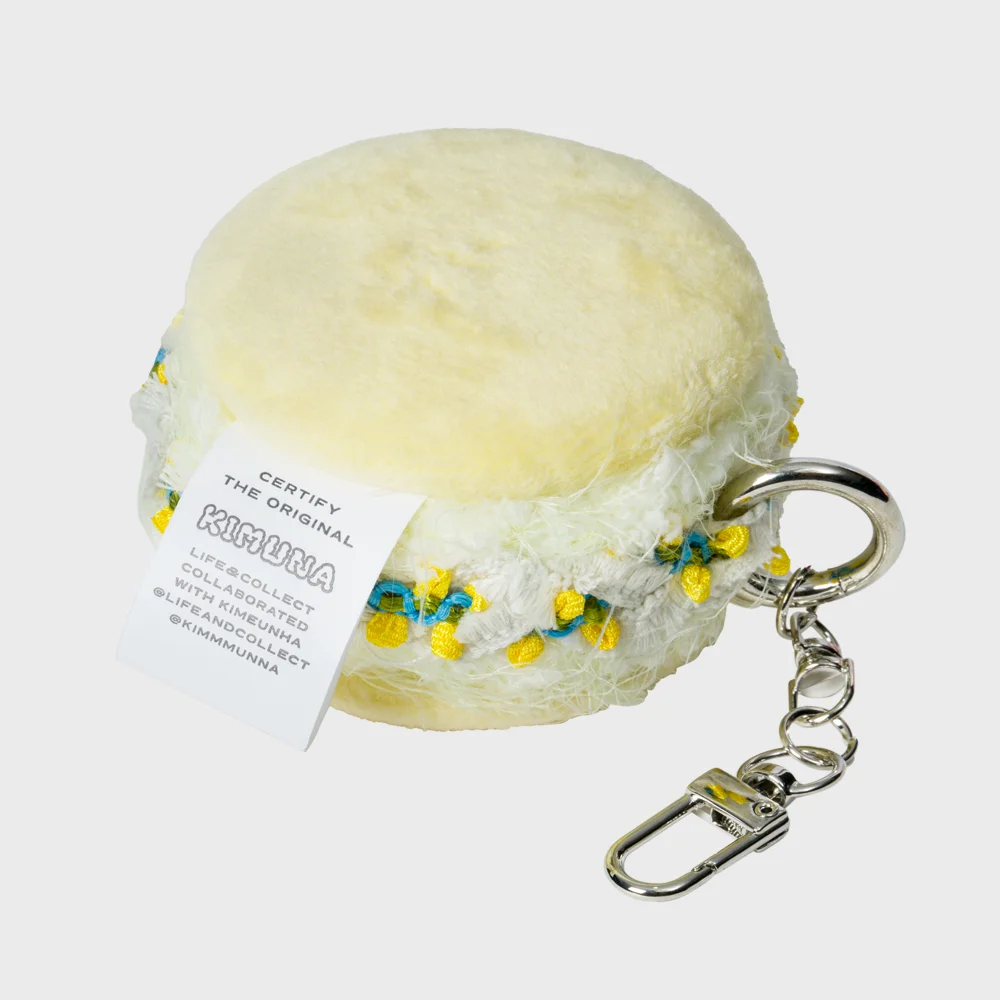 Softy Macaron Keyring Softy 馬卡龍 鑰匙扣 鑰匙扣 (檸檬雪葩)