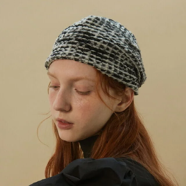 70’s tweed beanie