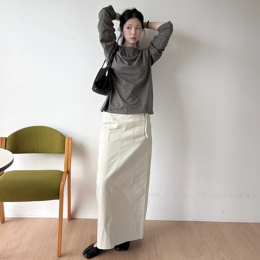 Field H-line long skirt _Beige