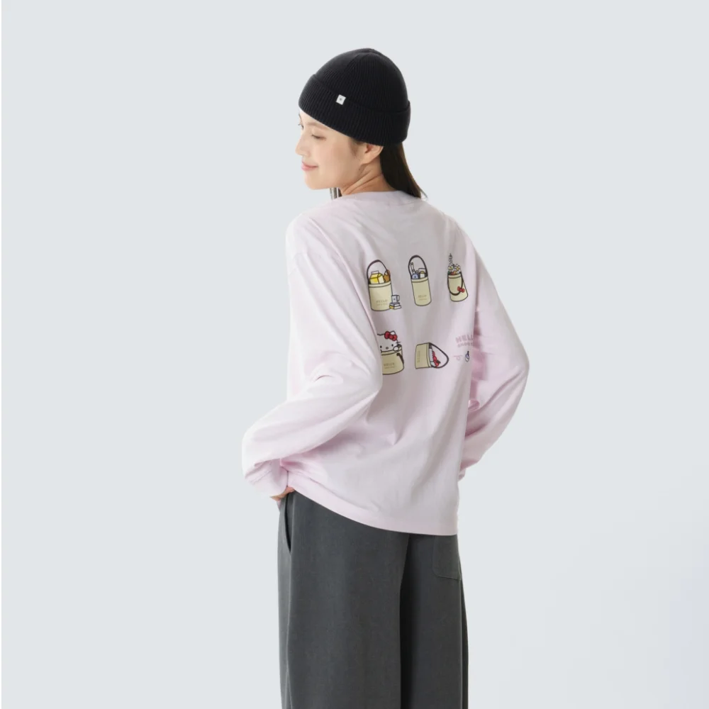 Pigment 女裝 長袖 T恤 Light Pink (S26FWFTL85)