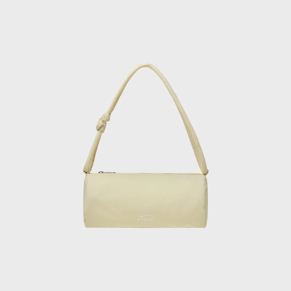 PUFFER BARREL BAG-BEIGE