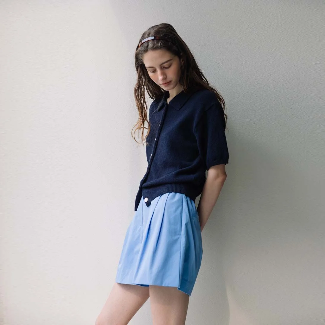 Banding Half Shorts(Blue)