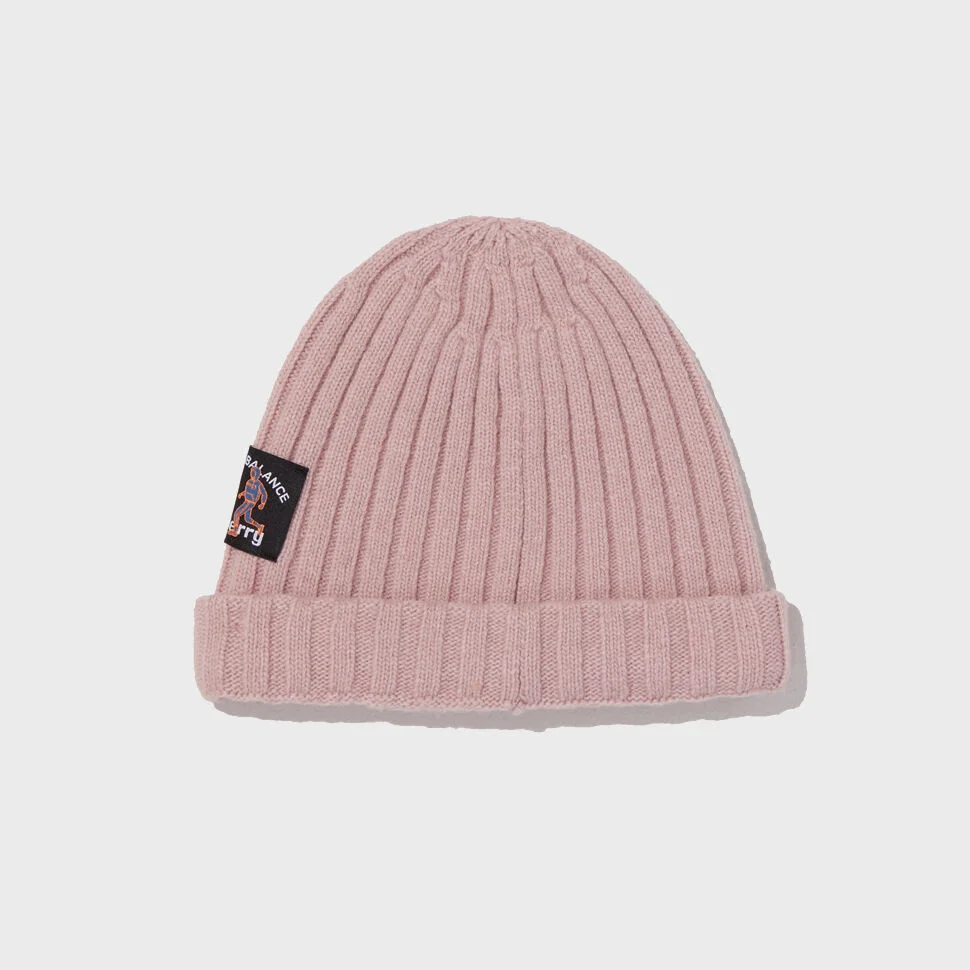 SHORT BEANIE_MINK PINK