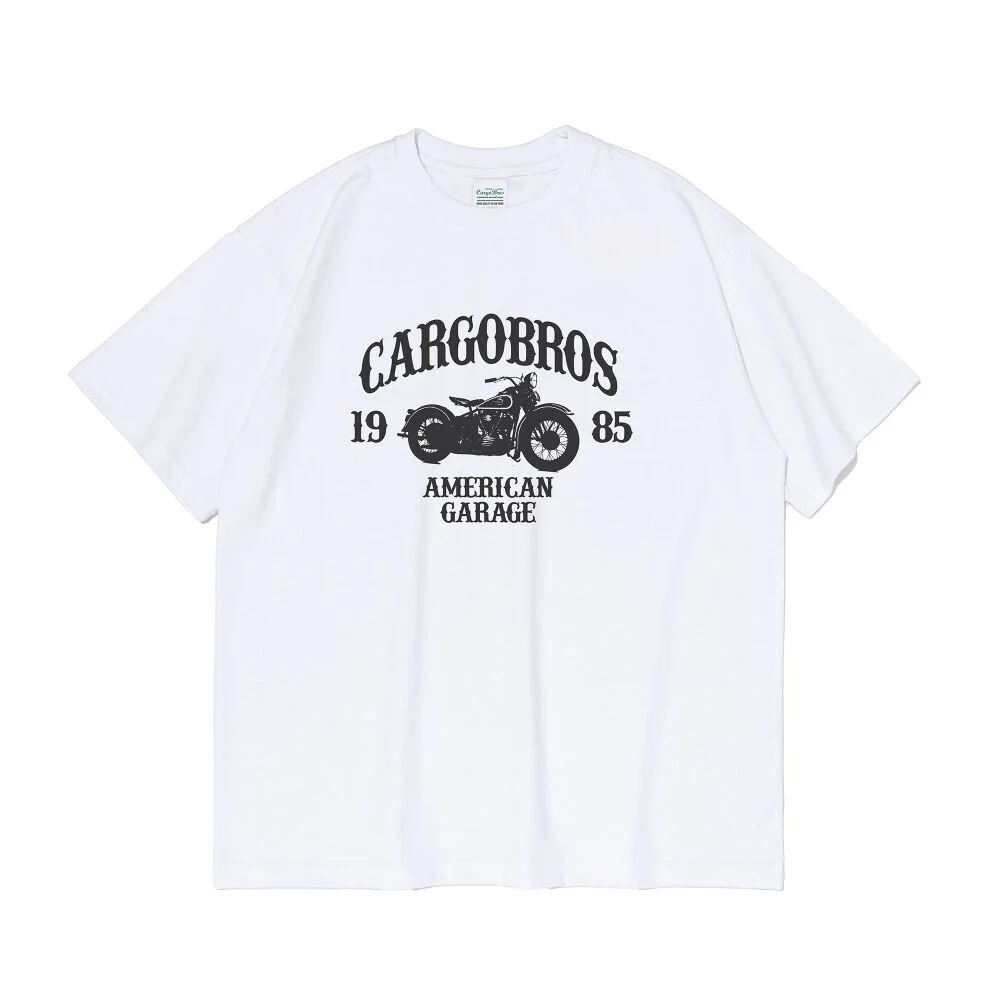 CB 1985 BIKE GRAPHIC SHORT SLEEVE T-SHIRT (WHITE)