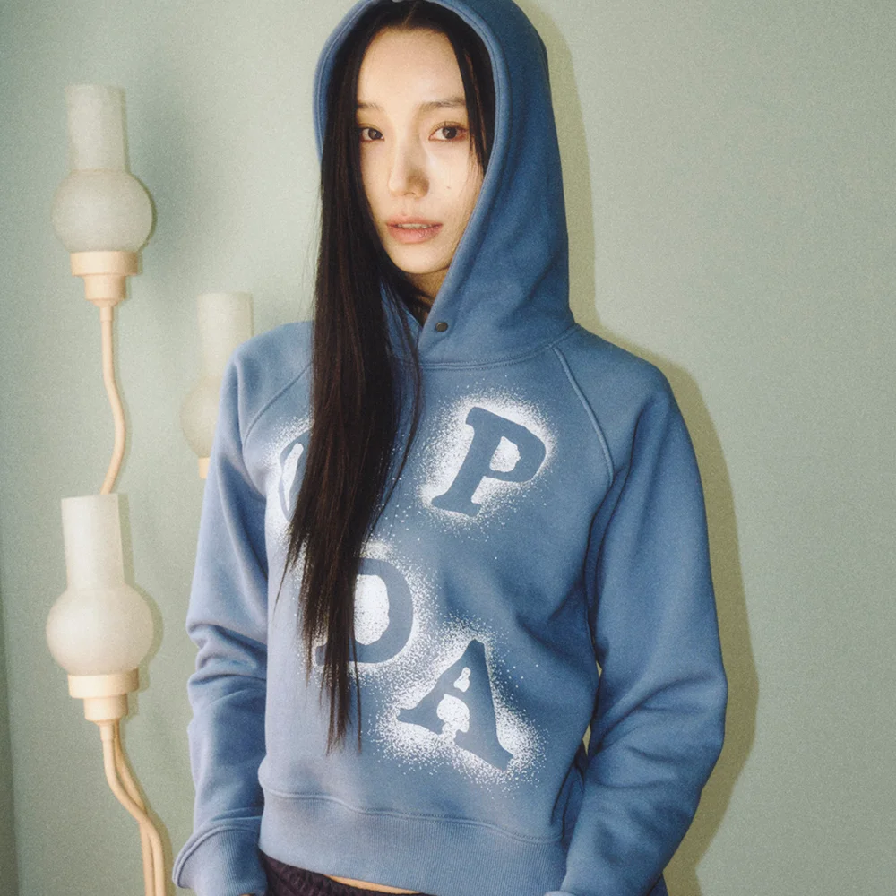 PRDA BIG PATCH SPRAY HOODIE P/BLUE