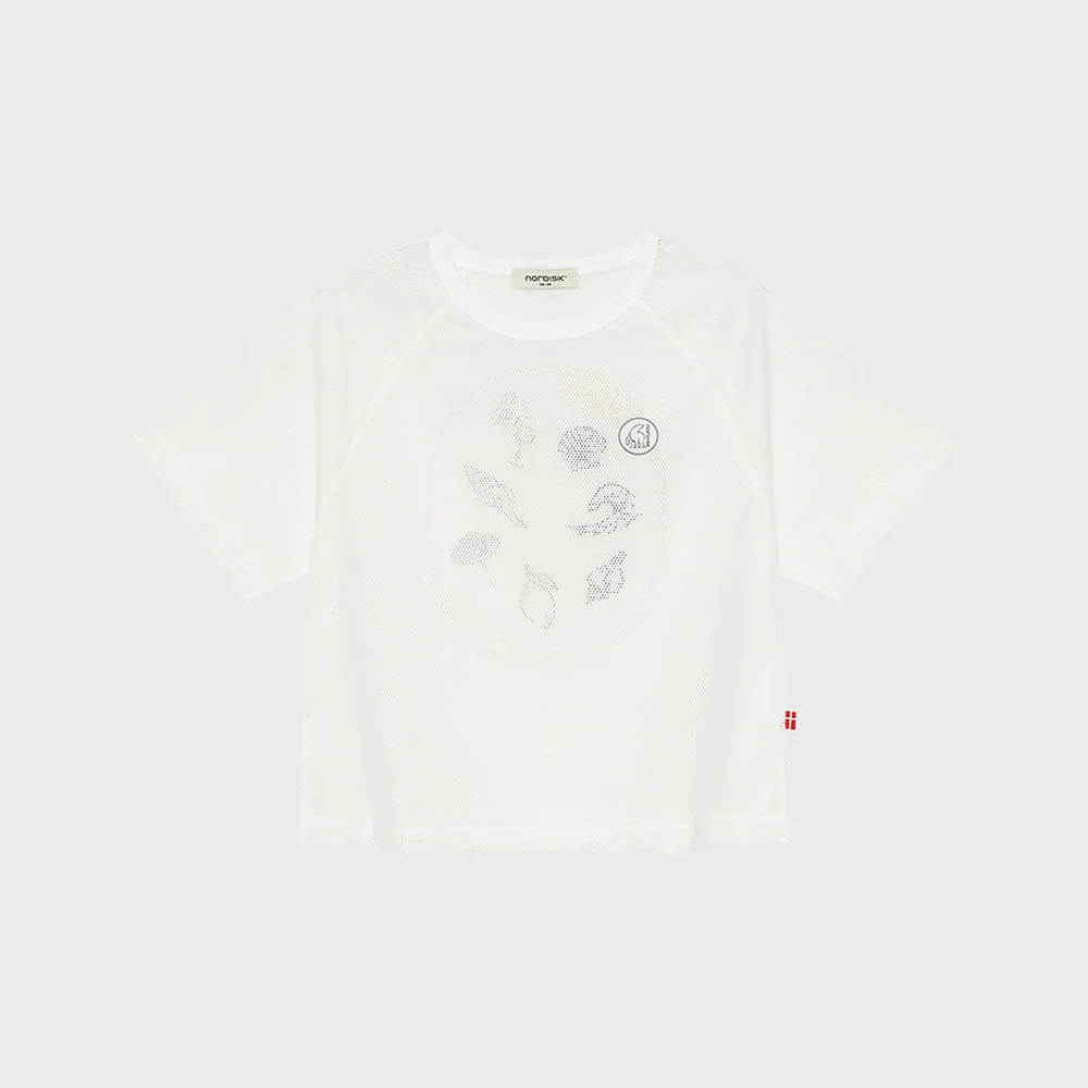 Perrier 網布 罩衫 T恤 - W_Off White_OWM26266W3