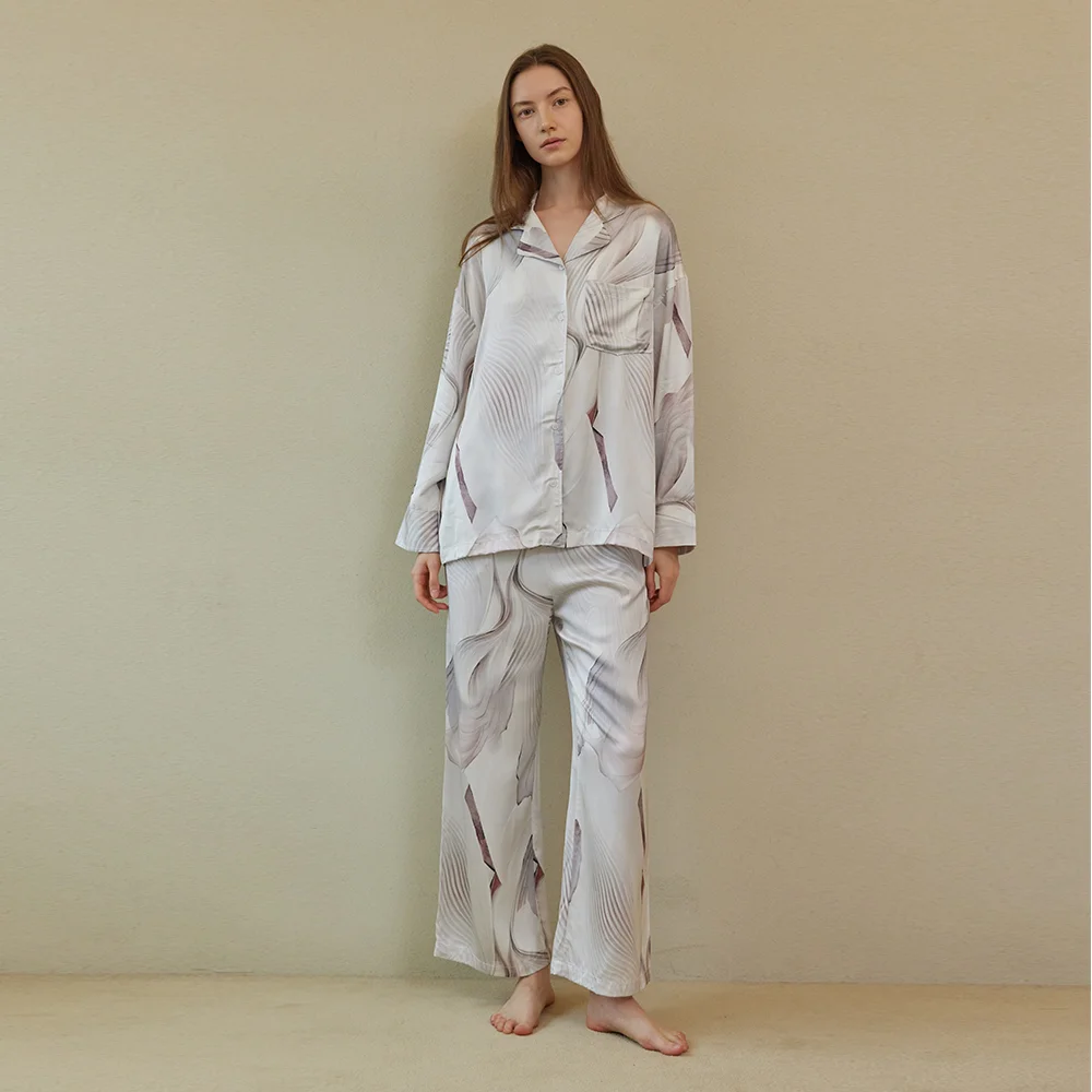 CLASSIC ROUND PAJAMA SET_gentle wave