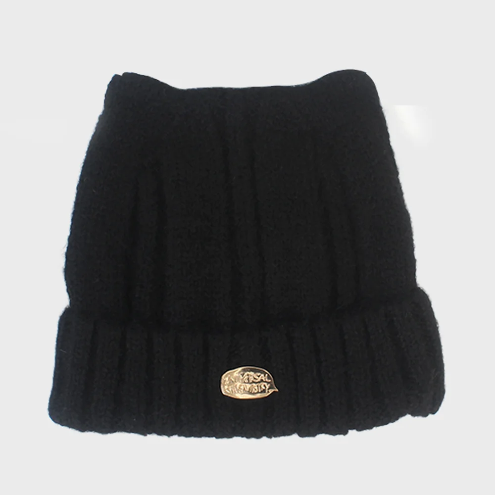 Wool Cat Black Bubble Beanie 貓耳帽