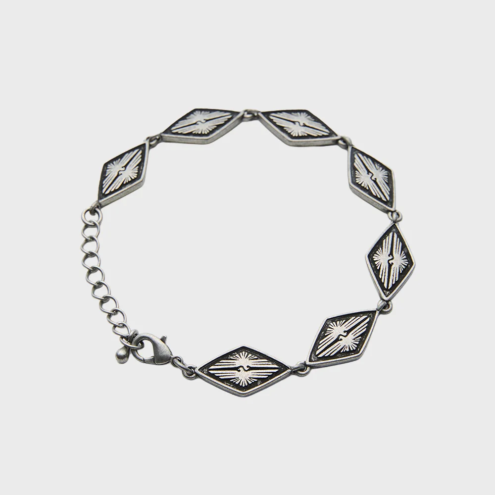 Rhombus Bracelet Antiquesilver