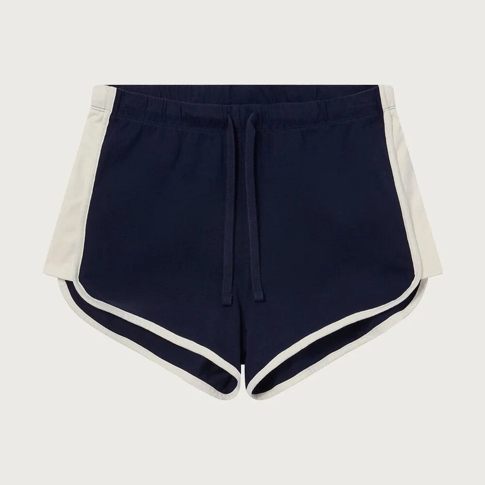 女裝 撞色 海豚 短褲 Navy