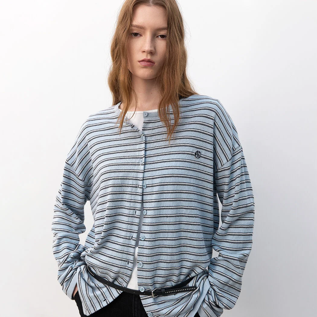 MULTI STRIPE OVERFIT CARDIGAN (CD-2249)