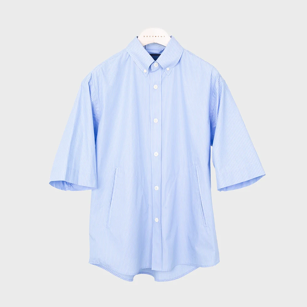 60S COTTON RELAXED BUTTON DOWN SHIRT