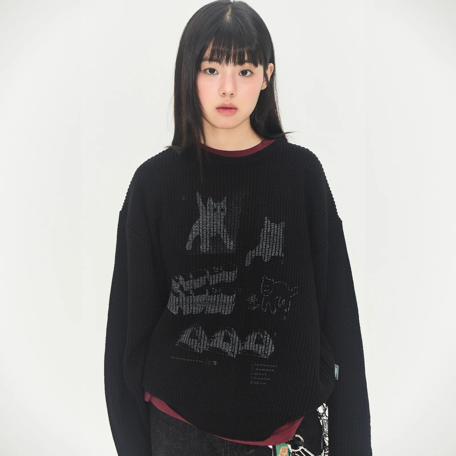 When Worn Baro Hipster 圖案 針織衫 毛衣