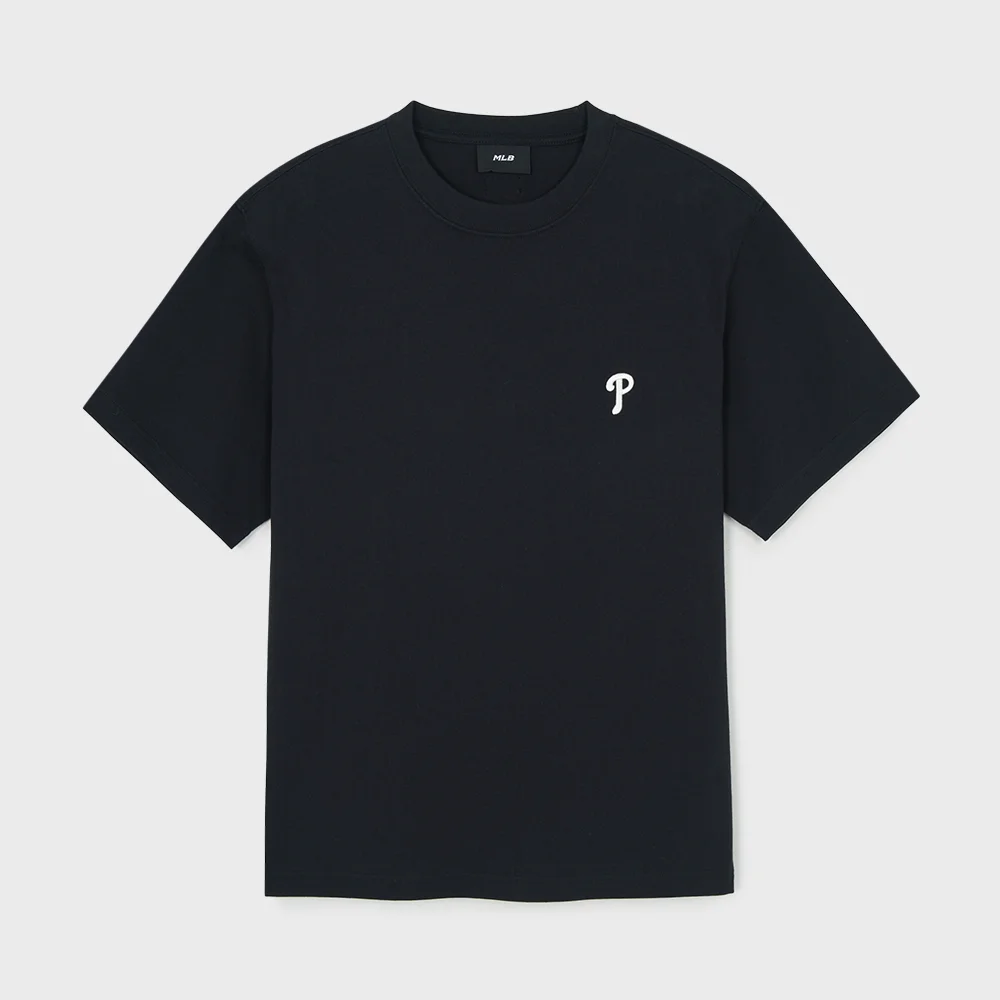 基本款 厚磅 寬鬆版型 短袖 T恤 PHI (Black)