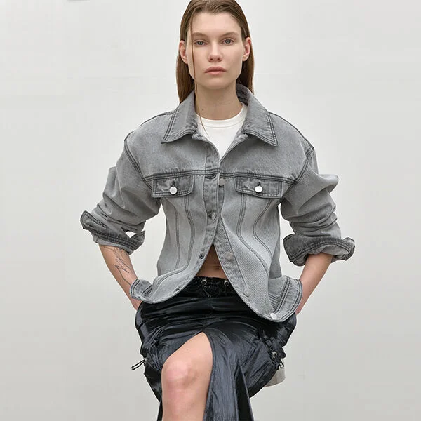 TIV SHOULDER DENIM JACKET(JK-2933)