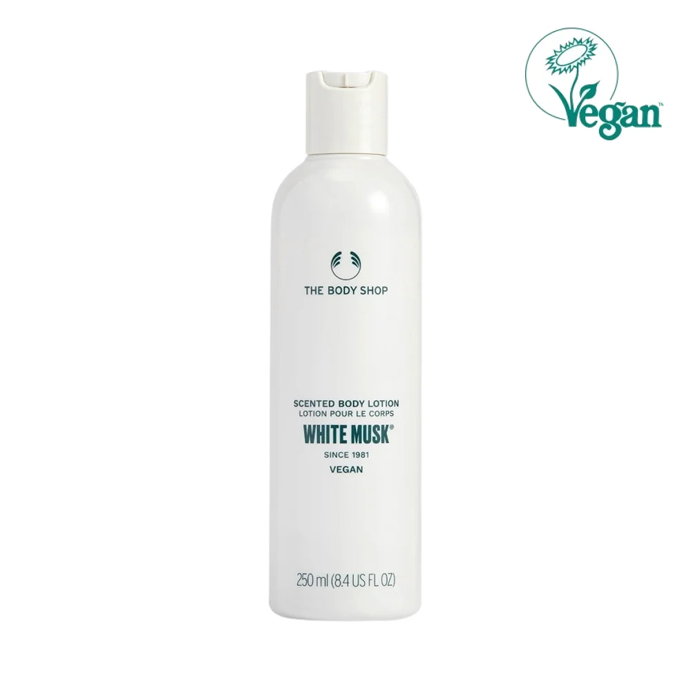 The Body Shop 白色 麝香 香氛 身體 乳液 250ml