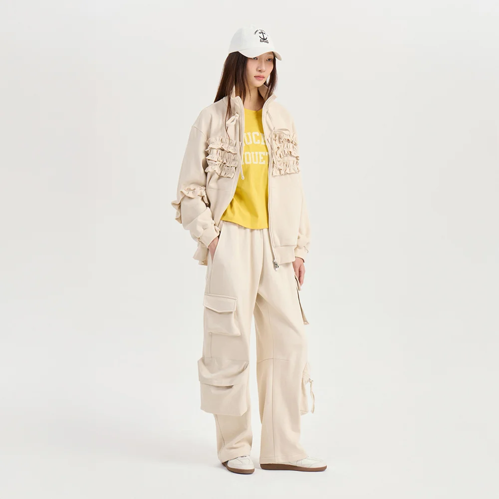 Pocket Point Banding Jersey Pants (light beige) LFPNM26830BEL