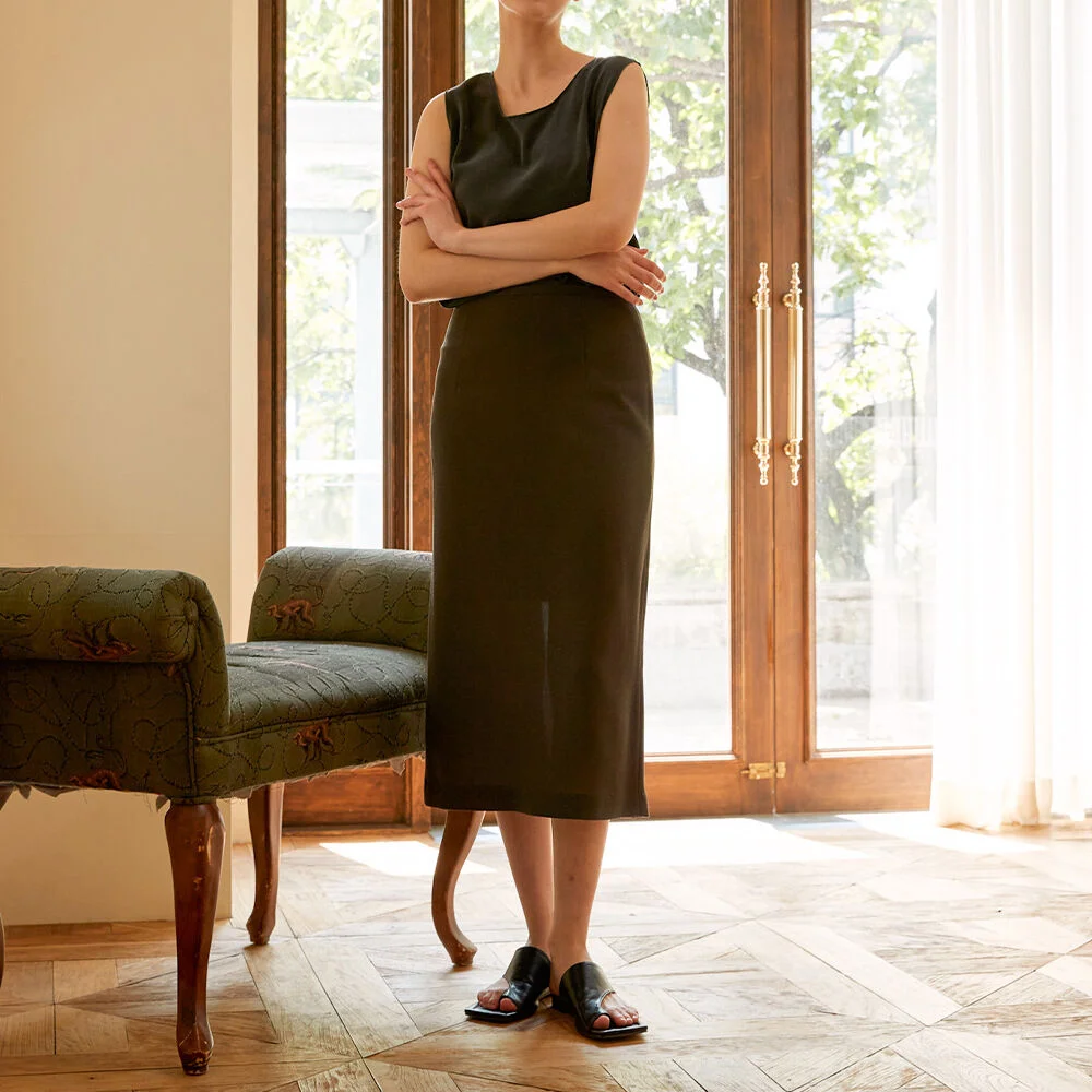 Woolrich skirt _navy _brown