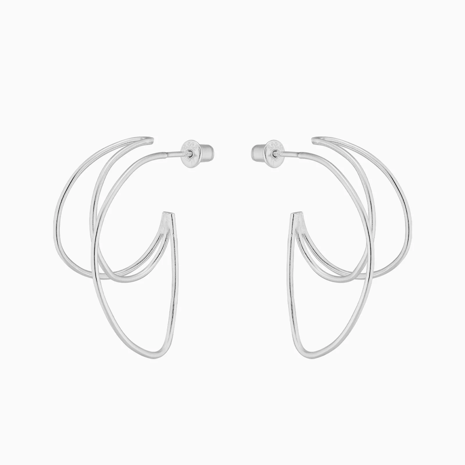 Contour Chips Earrings (silver925)