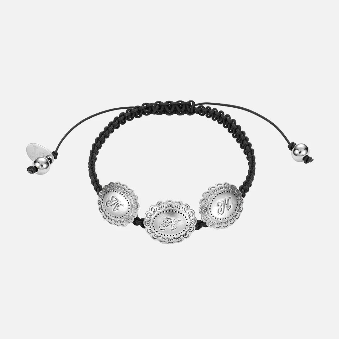 trinity knot bracelet-black