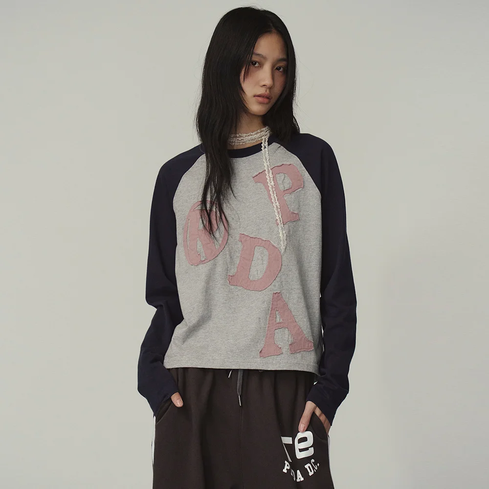 PRDA BIG PATCH RAGLAN LONG SLEEVE GRAY