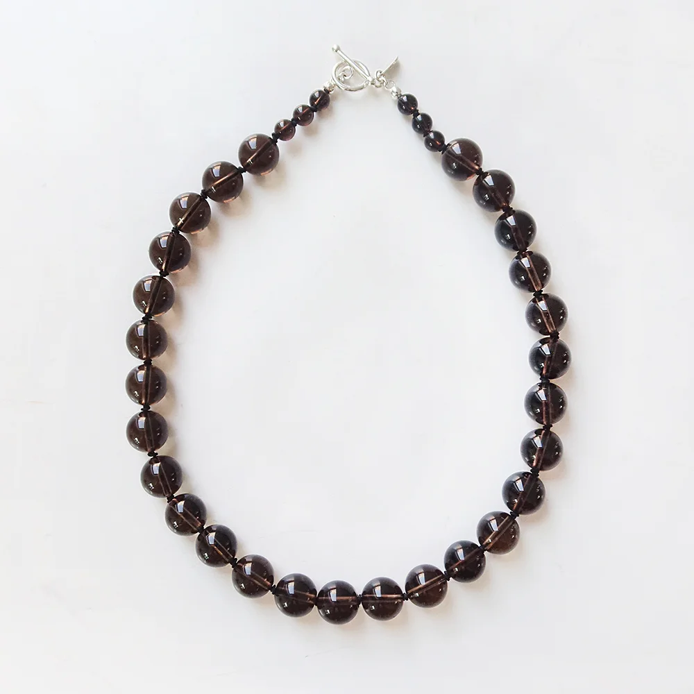 Smoky Quartz Knot Necklace
