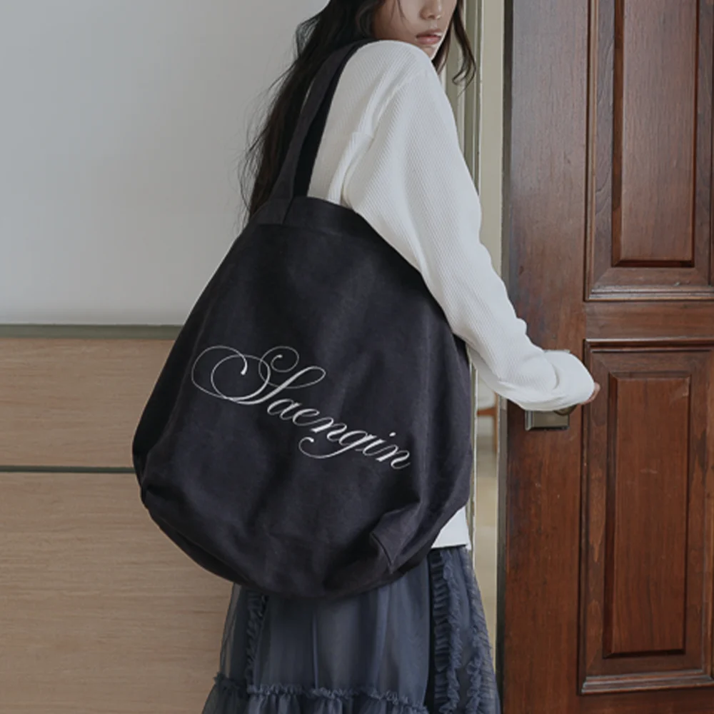 SAENGIN HEAVY COTTON TOTE BAG - DEEP PURPLE