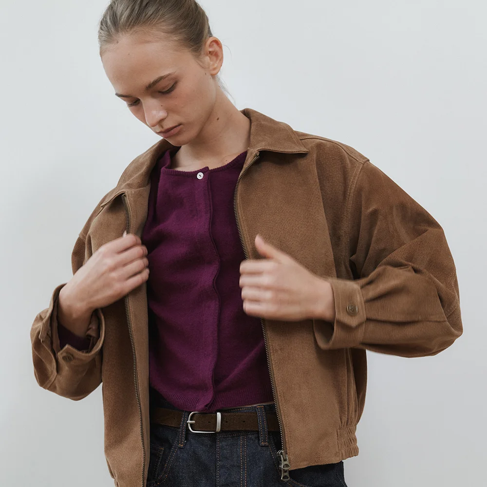 Cattleman Suede Blouson (Camel)