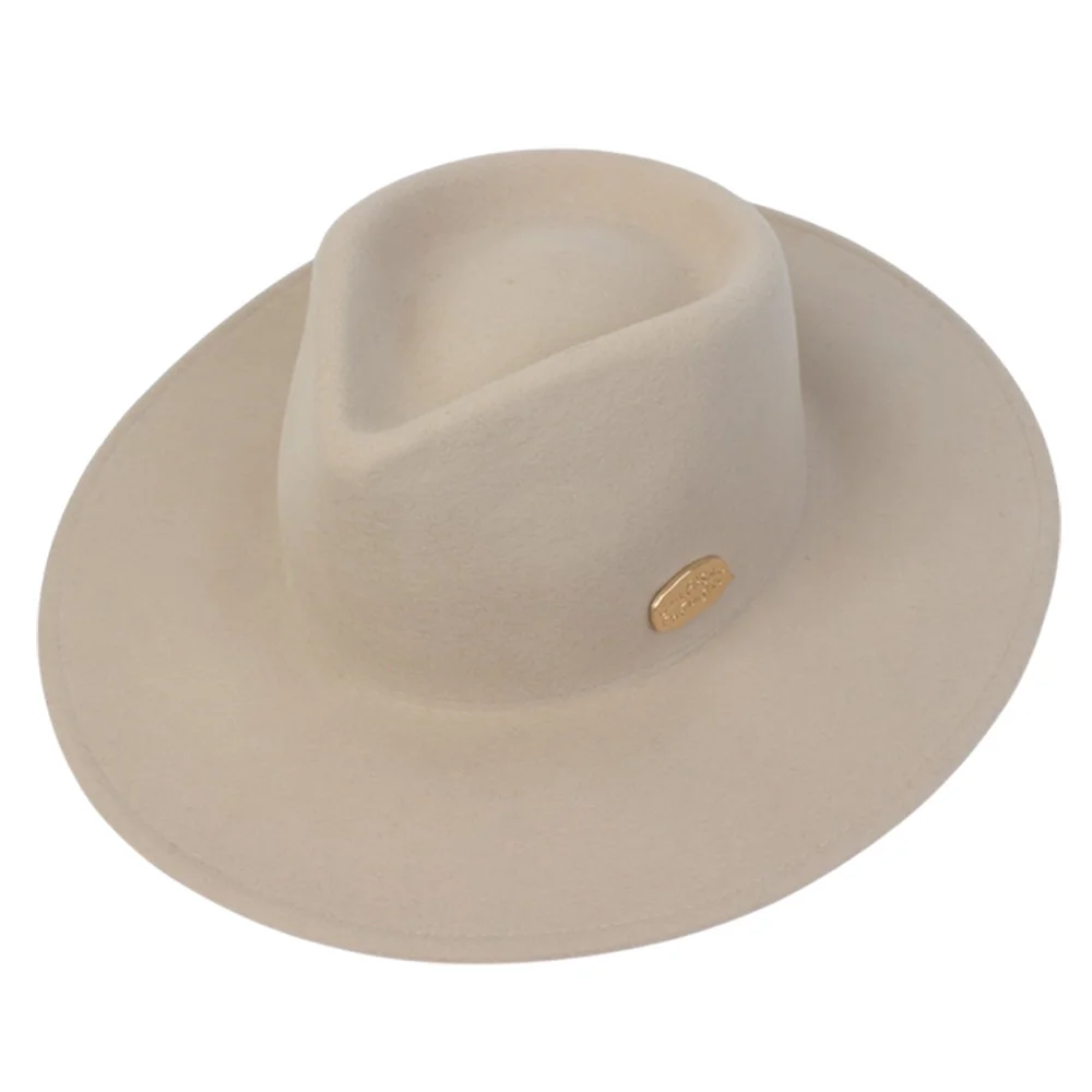 V Ivory Wool Fedora 軟呢帽