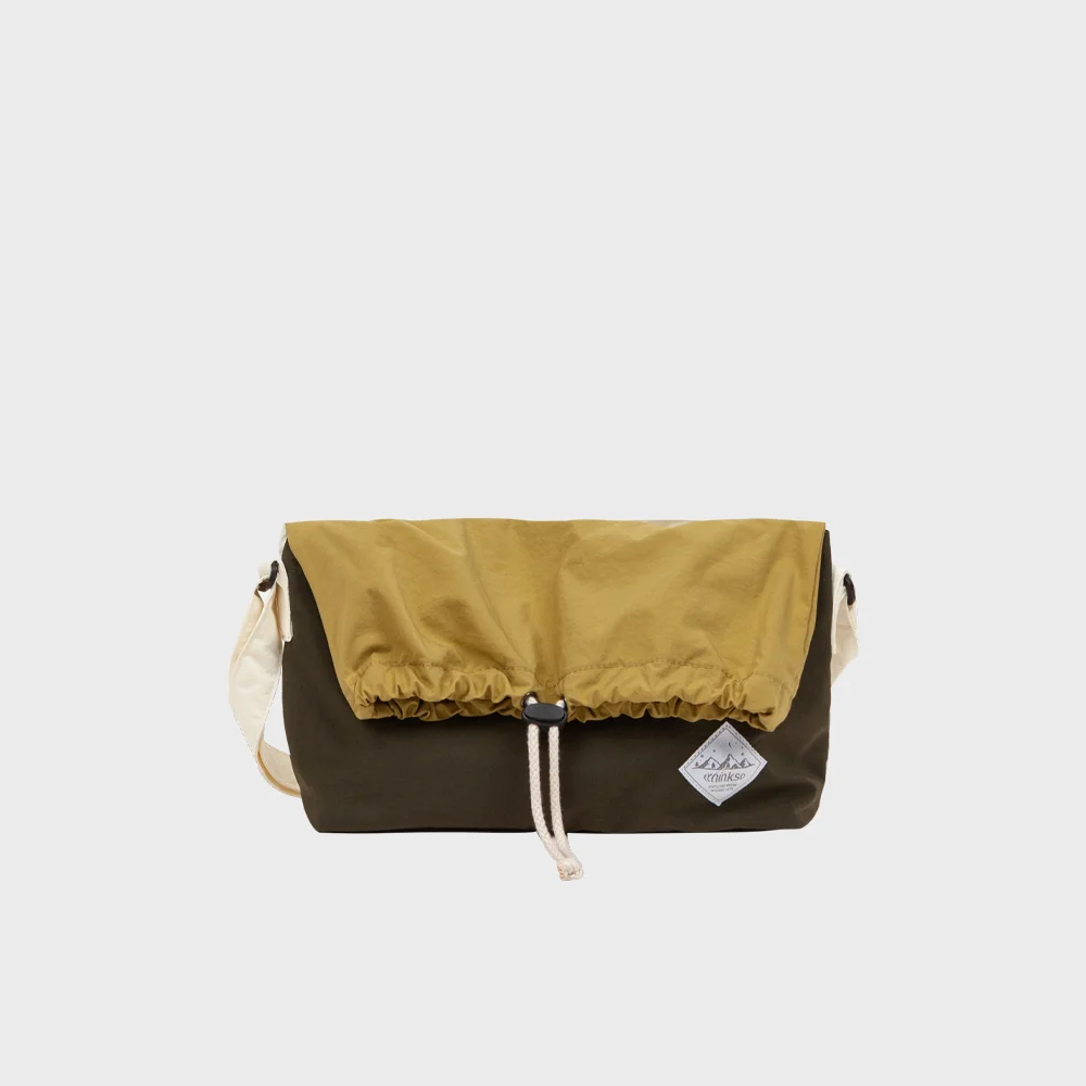 STRING FOLD CROSS BAG (3colors) 束繩 翻摺 斜揹袋
