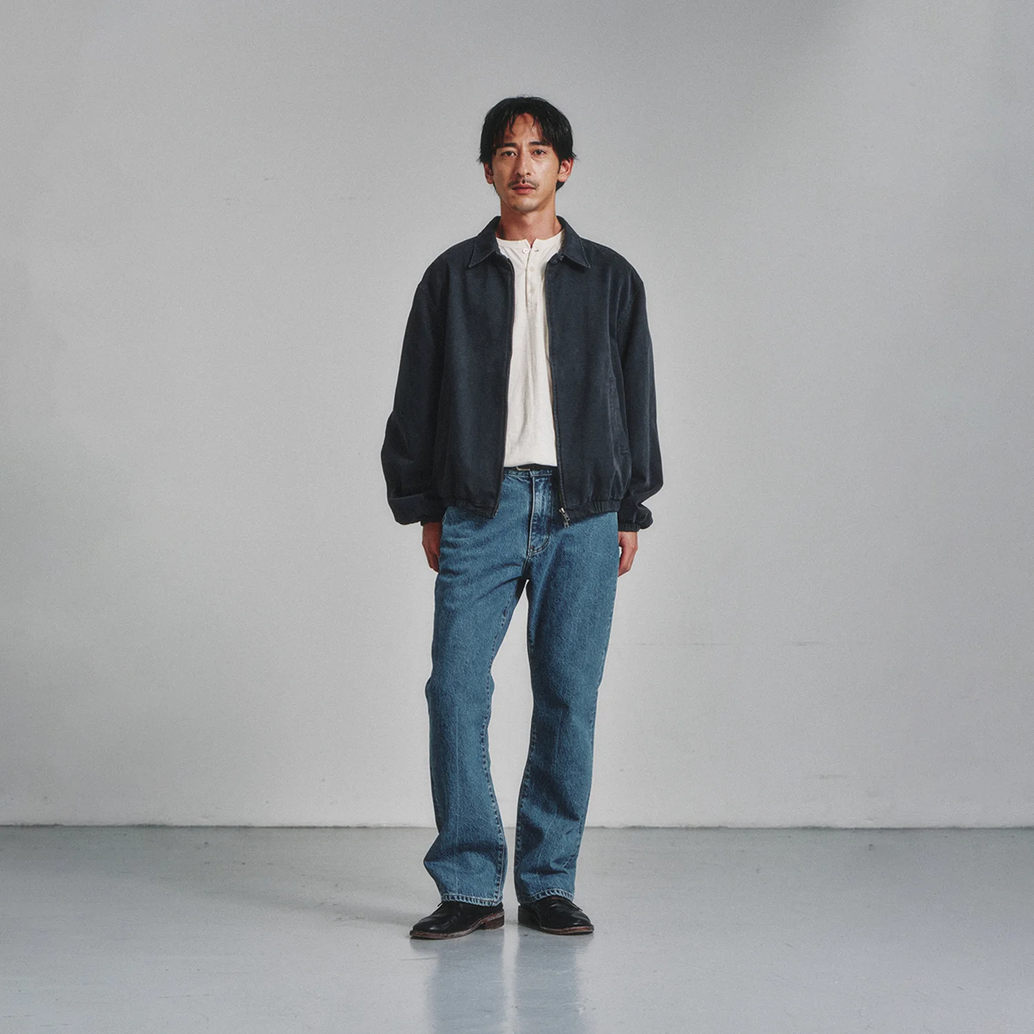 Washed Swing Jacket_Vintage Navy