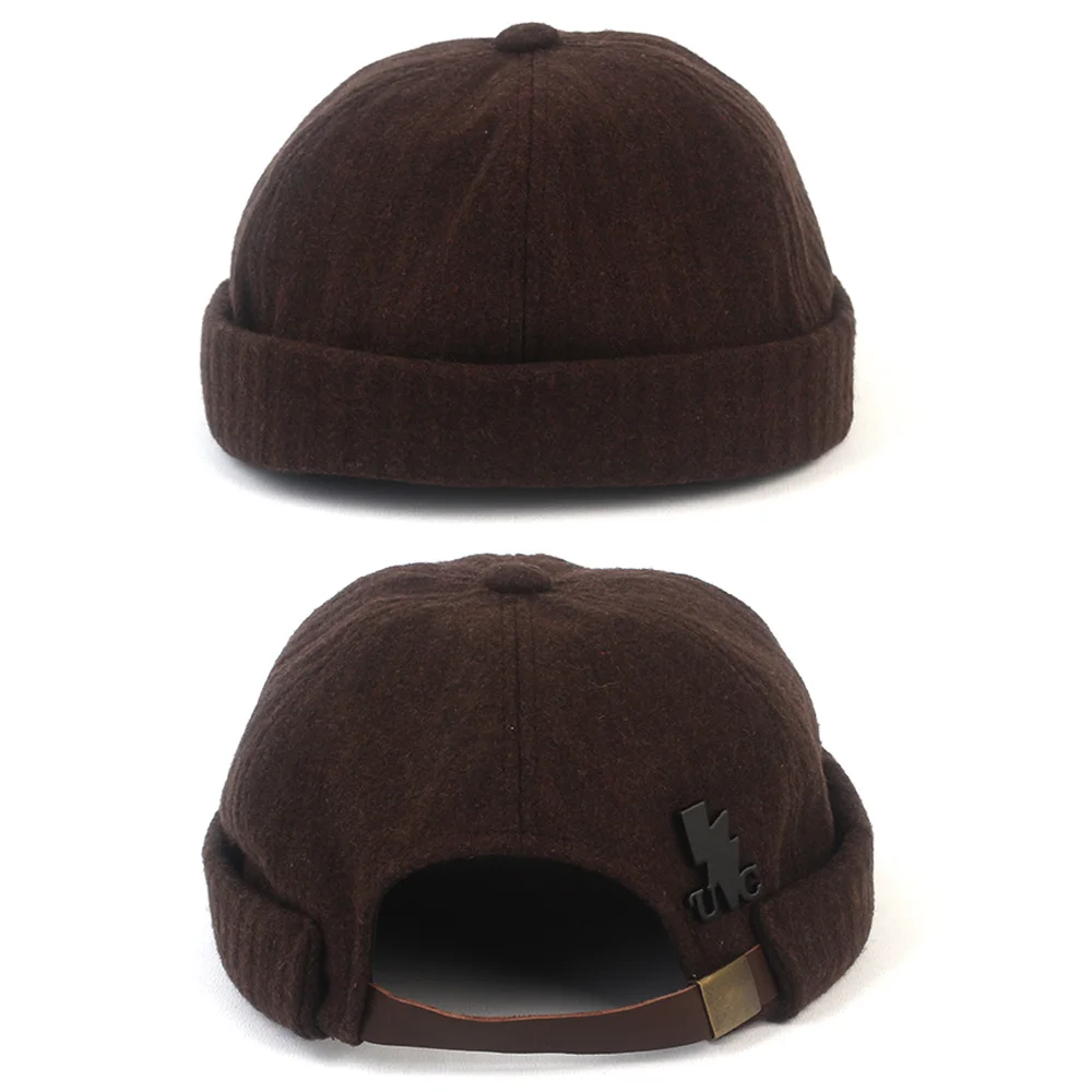Modern Wool Brown Watch Cap 水手帽