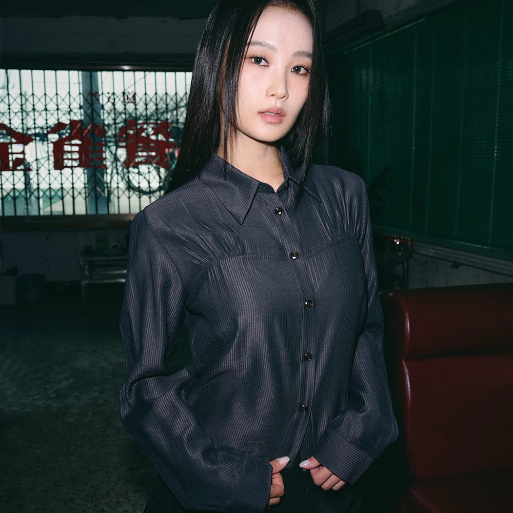 Paisley 細條紋 點綴 襯衫