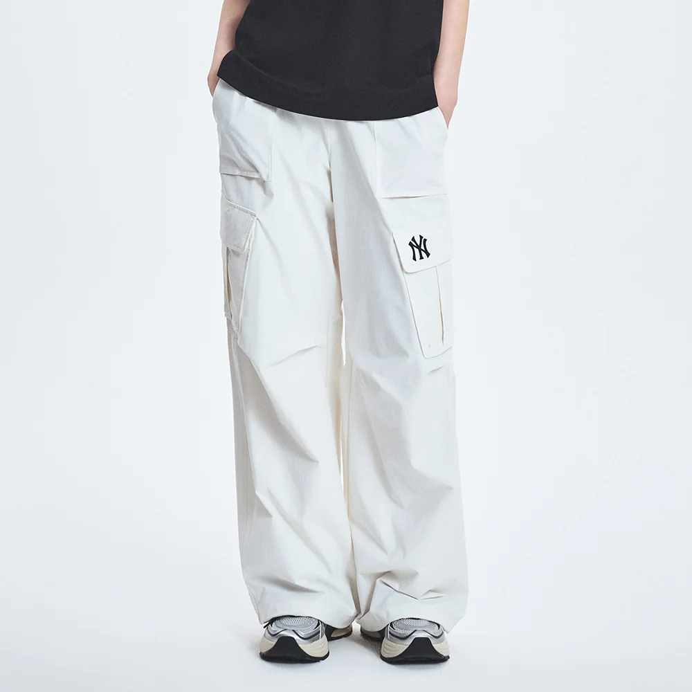 女裝 戶外機能風 低腰 工裝 寬褲 NY (Ivory)