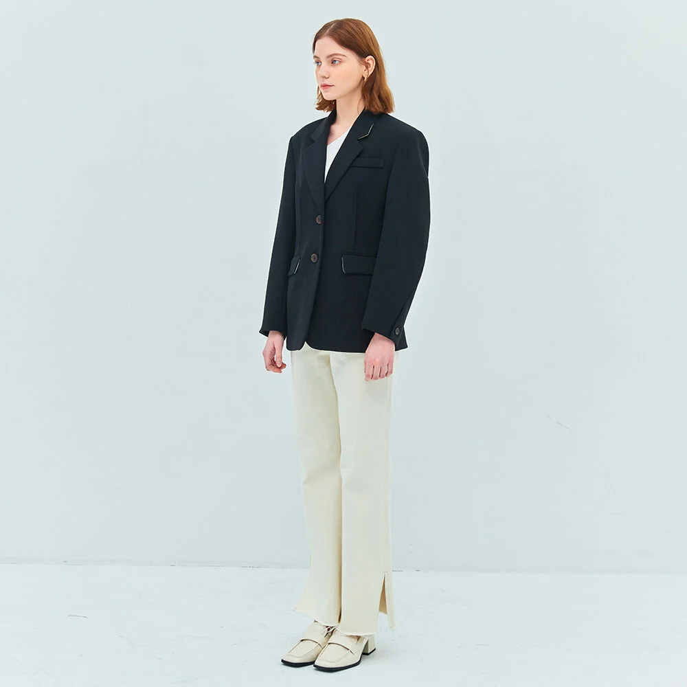 BOLD SLEEVE DART JACKET (moat black)