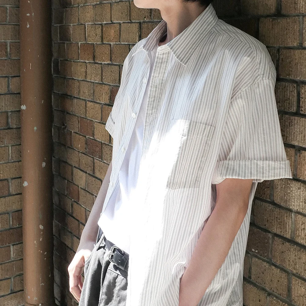 MULTI STRIPE HALF SHIRT