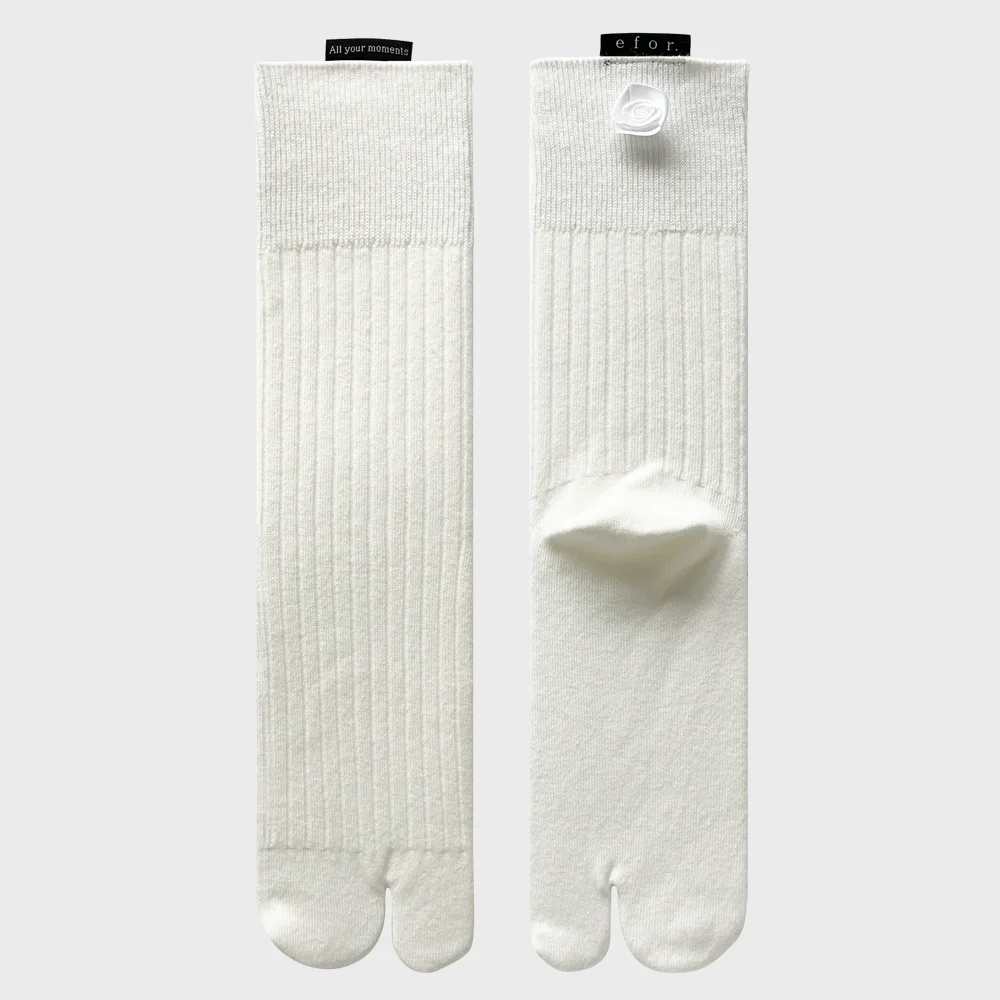 Rose Tabi Socks WH
