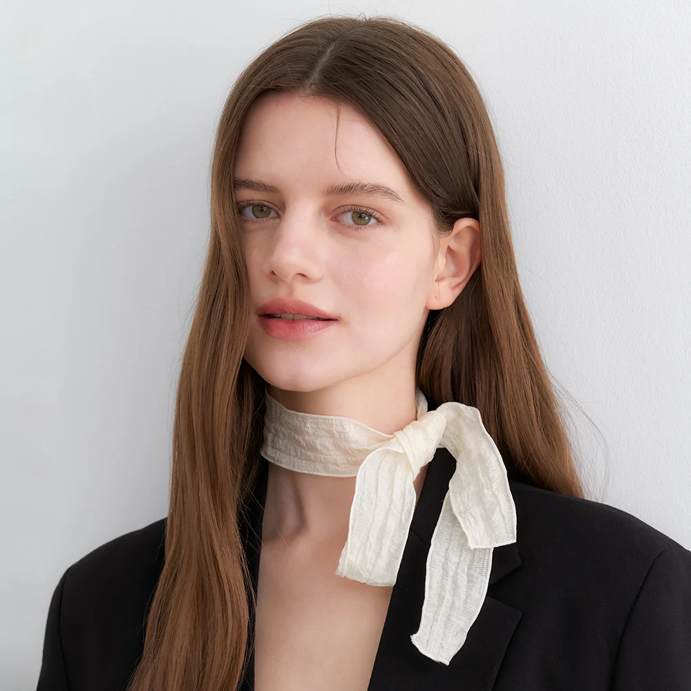 silver wrinkle scarf_colors SC003