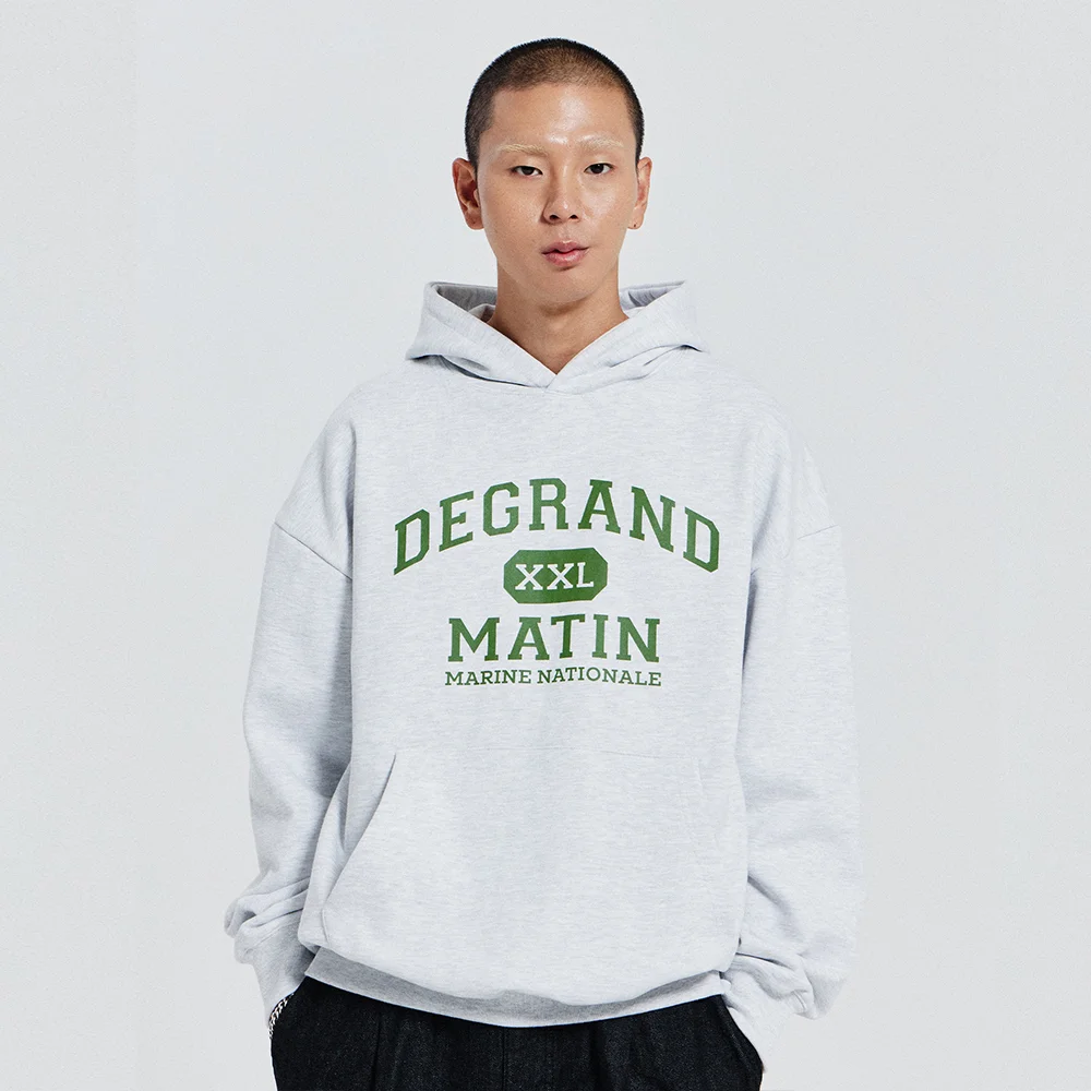 V.HEAVY HOOD SWEAT DEGRAND_1% MELANGE