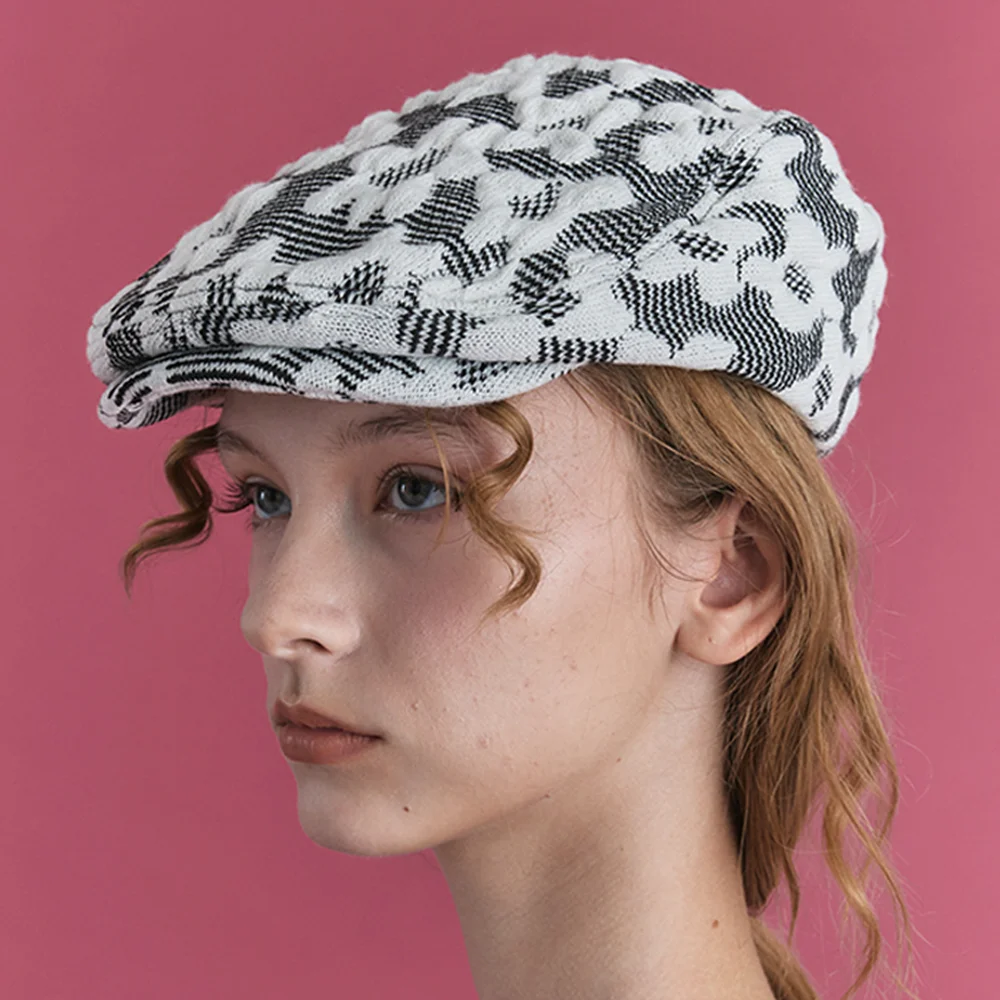 FLAT CAP IN IRIS BLACK