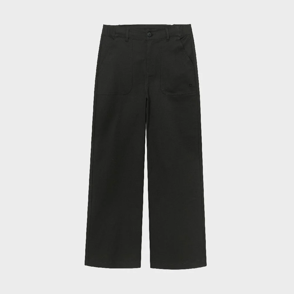 W 純棉 彈力 加絨 褲子 Dark Gray