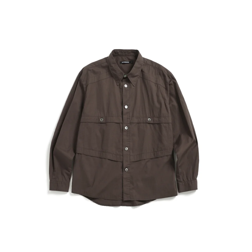 Bone Shirt Washed Dark Brown