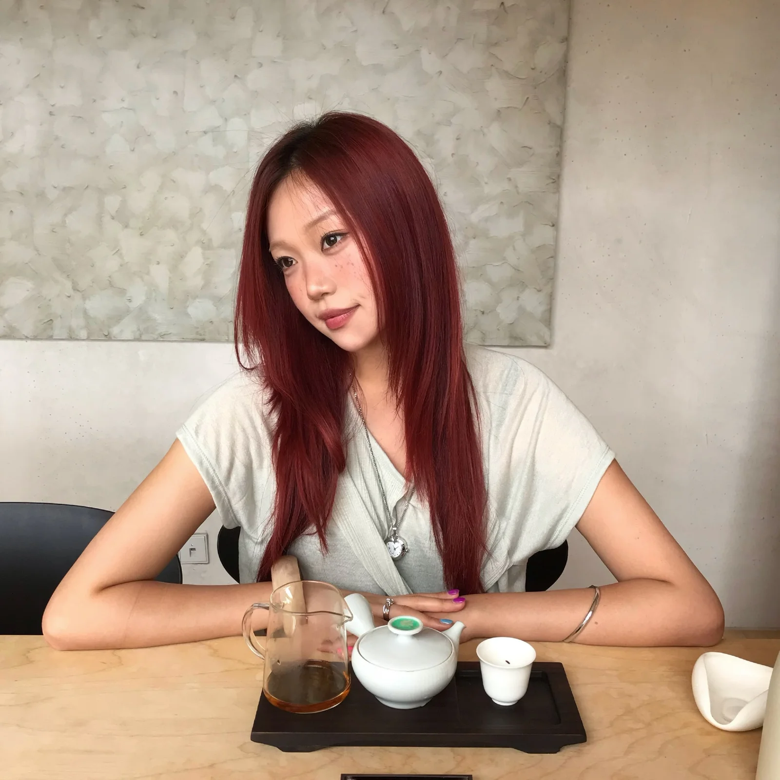 LOF 簡約 簡約 銀色 開襟 手環 手鏈