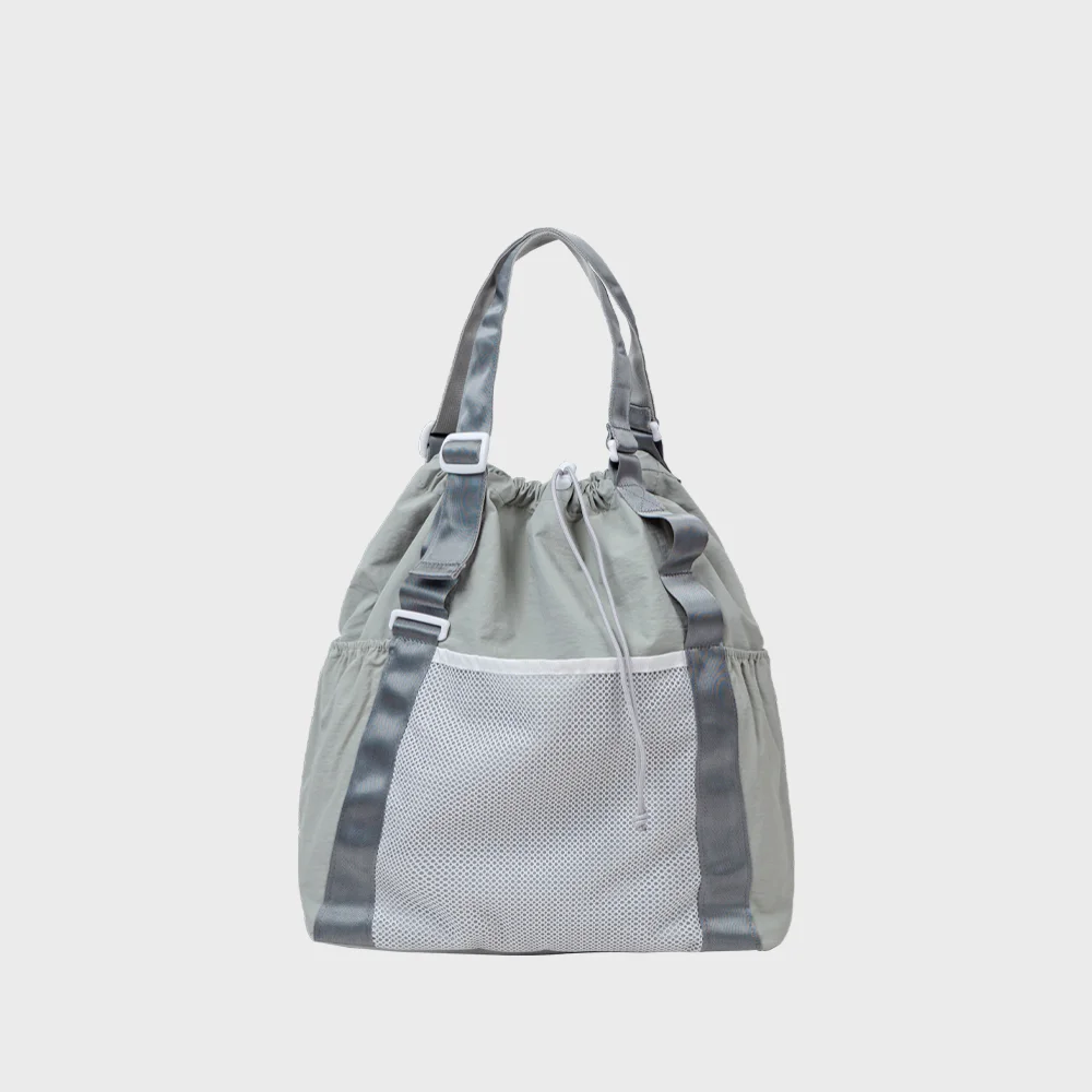 STRING SHOULDER & TOTE (Blue Gray) 束繩 肩部 & 手提袋