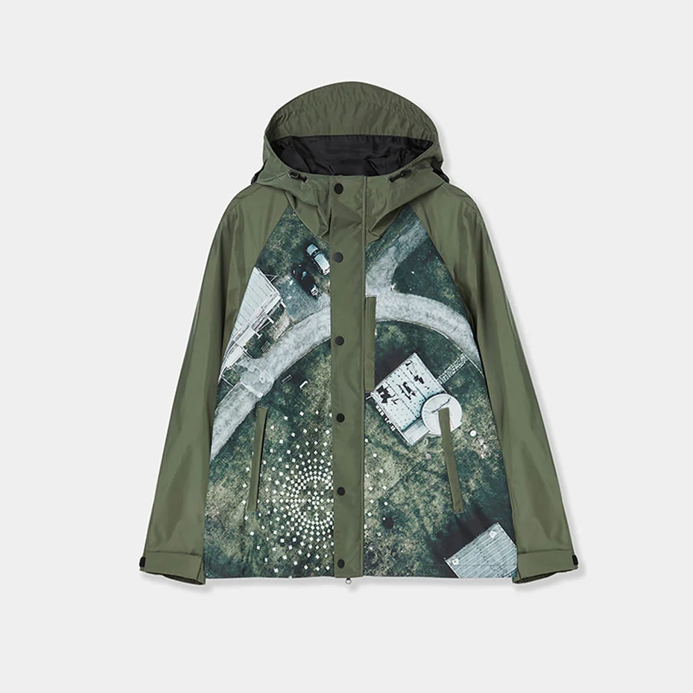 通用 印花 Sherpa Jacket 卡其色