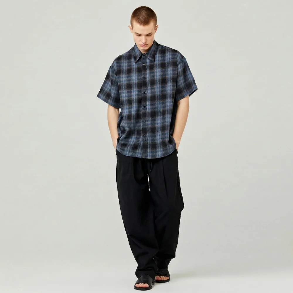 linen banding pants _black_男女通用