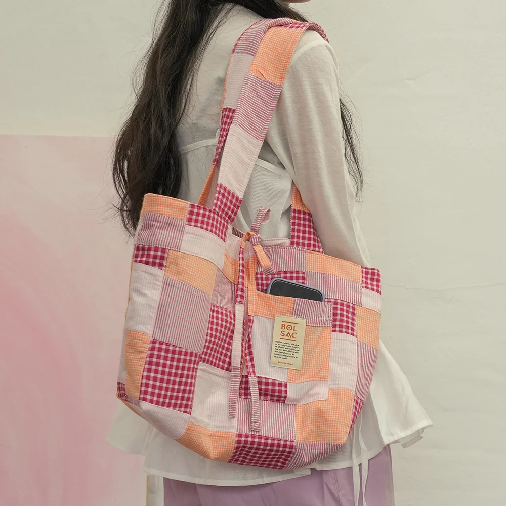 Sunday patch shoulder bag_red