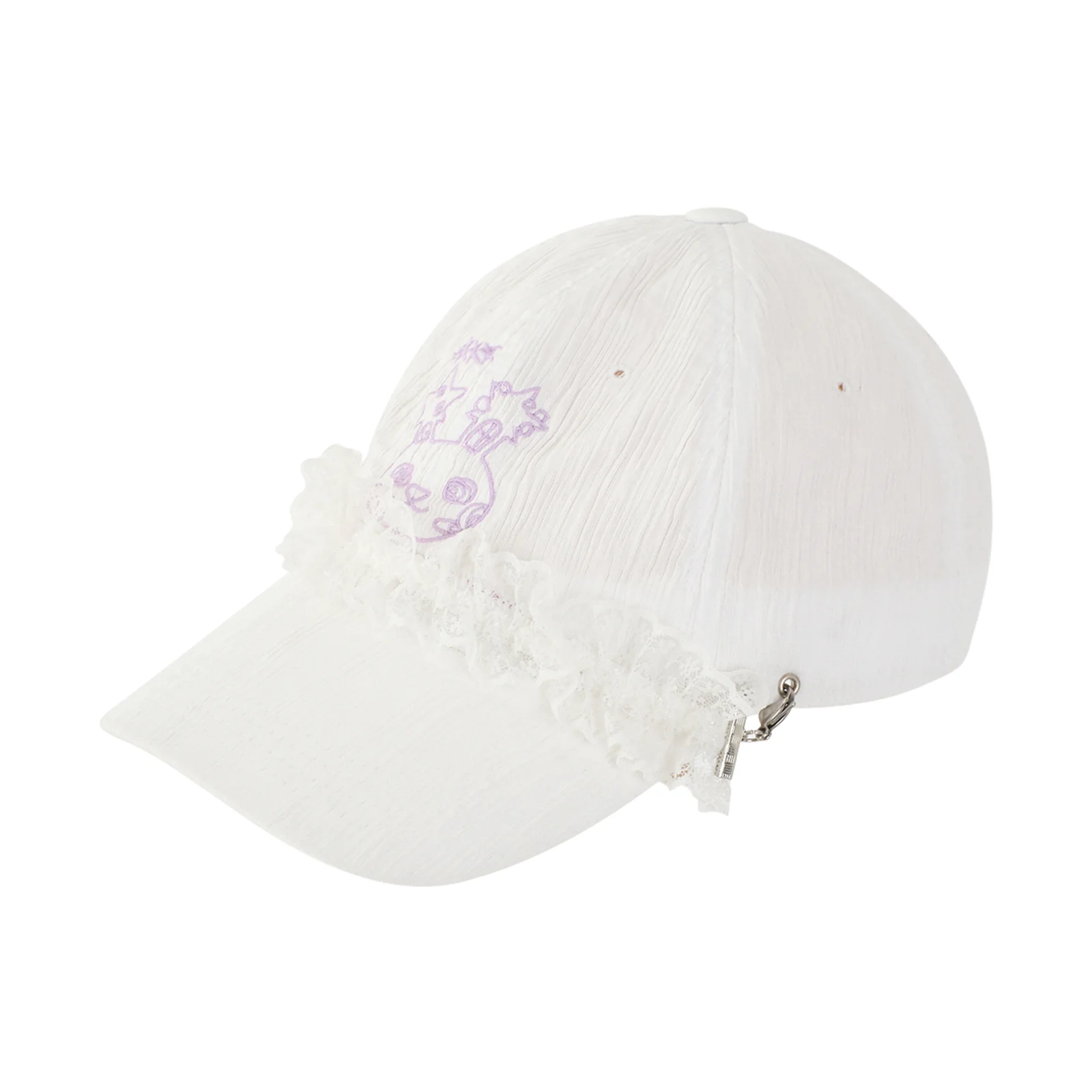 YBX SOUP Loli bunny Lace ball Cap_white