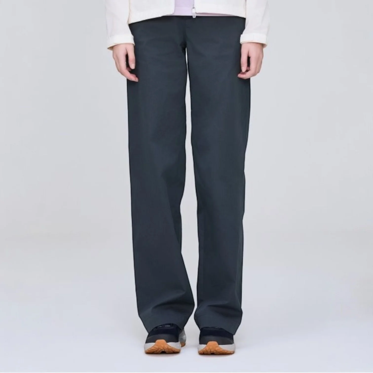 CITY CORE (City Core) 女裝 微寬版 褲子_Charcoal_DWP25352C8