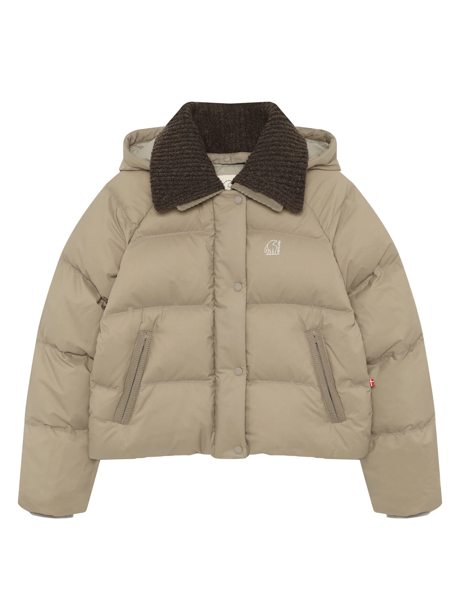 Olbor DRY 水晶羽絨 連帽衫 夾克 - W_Beige OWW26518E2